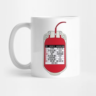 Table of Blood Donors and Recipients Mug